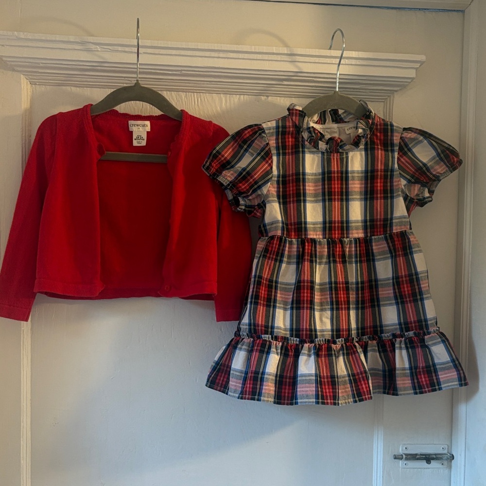 Crewcuts Red and Blue Plaid Dress